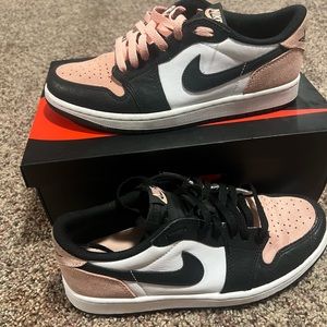 COPY - Air Jordan 1 Retro Low OG Black/bleached Coral-white Noir/Blanc/coral bl…